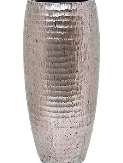 Baq Opus Hammered Vaas - zilver