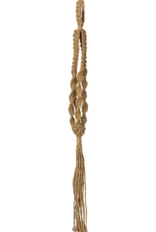 TS Collection Macrame Bloempothanger - bruin