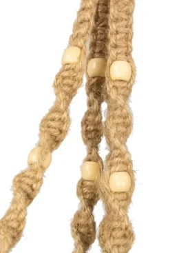 TS Collection Macrame Bloempothanger - Bruin