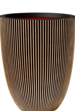 Capi Nature Groove Pot Vaas - Goud