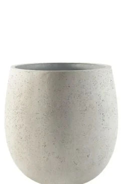 Luca Lifestyle Grigio Balloon Pot - wit beton